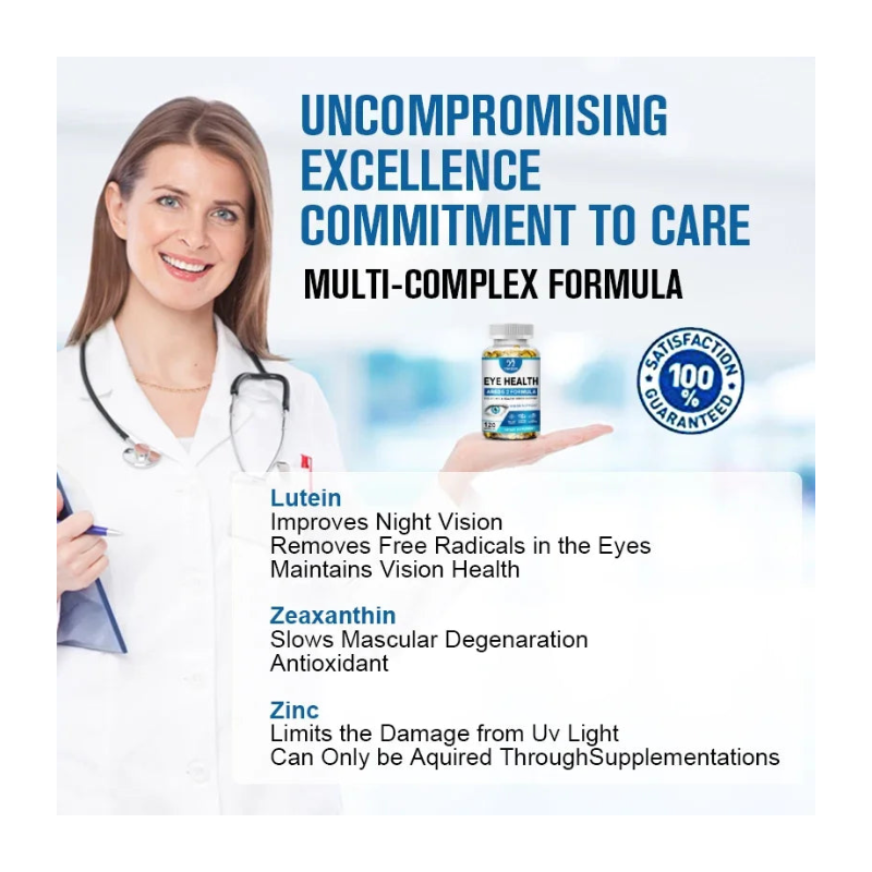 Eye Vitamin & Vision Support Supplement – Blue Light Protection, Visual Clarity & Eye Comfort – Daily Ocular Health Formula