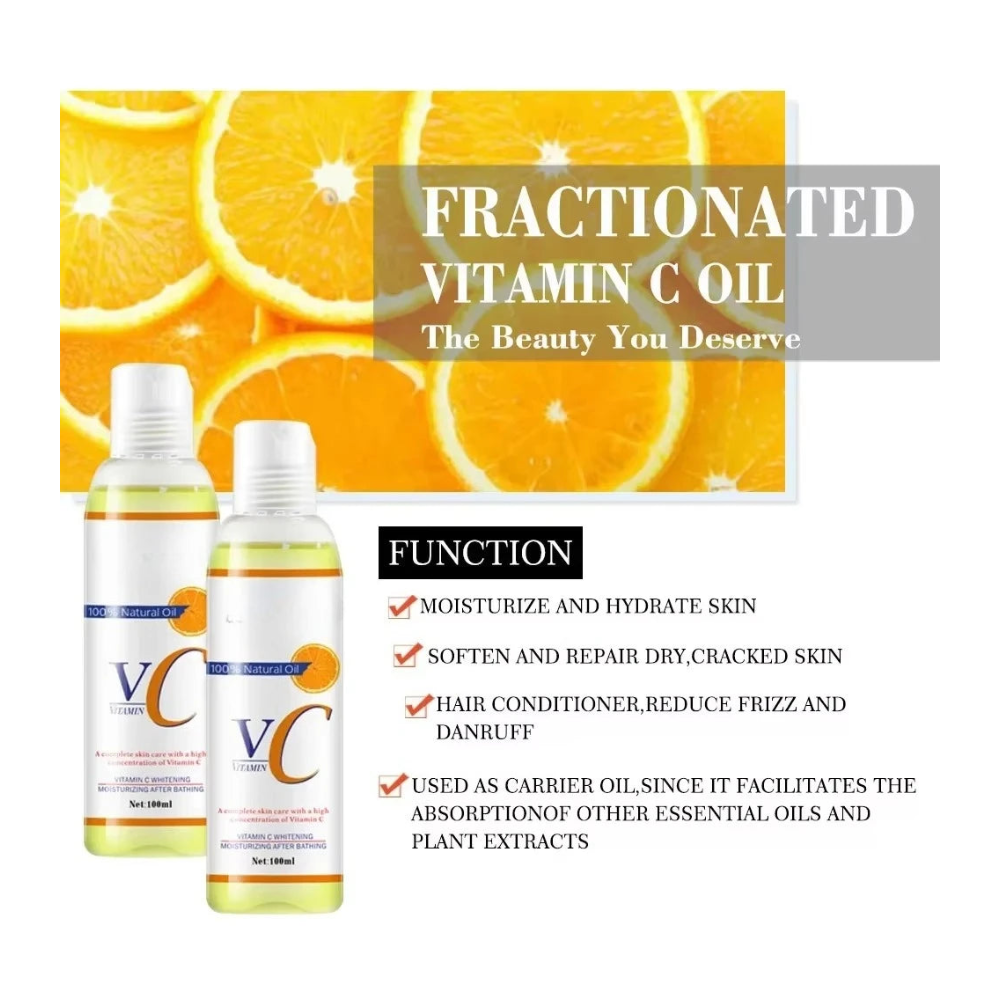 Organic Castor Oil with Vitamin C Natural Care for Skin & Body Wellness