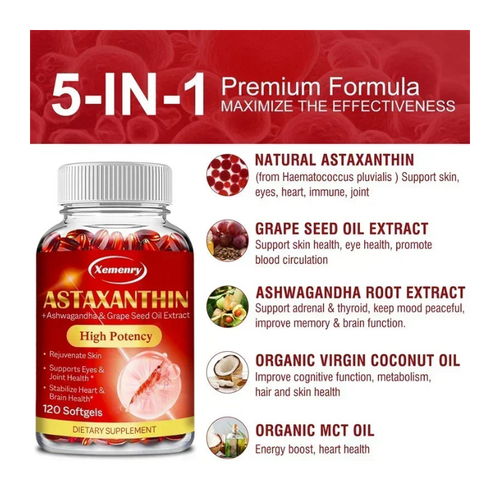 Advanced Antioxidant & Cellular Protection Astaxanthin Softgels