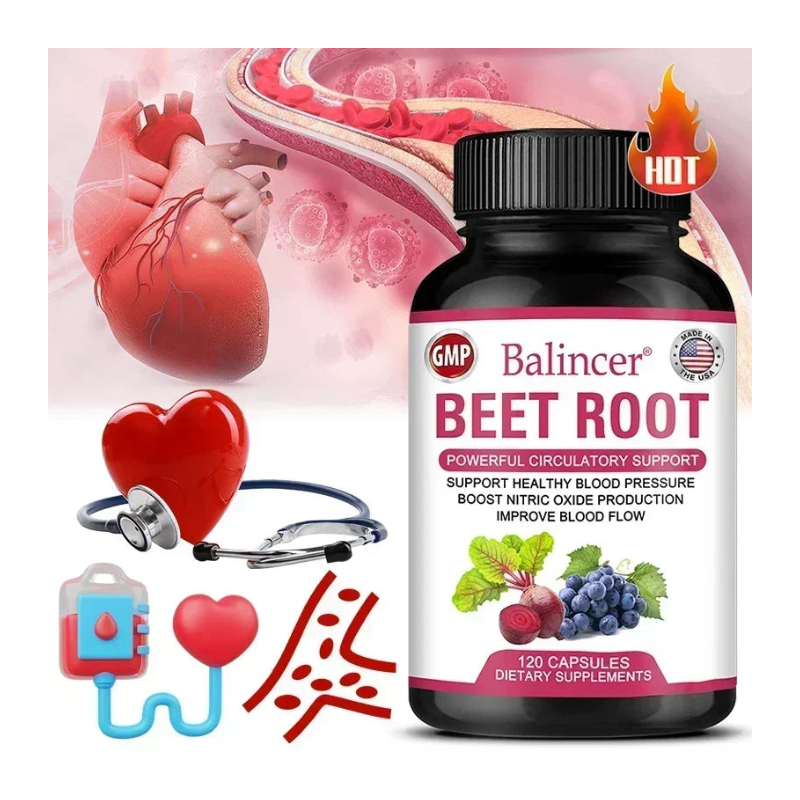Suplemento de remolacha para favorecer la circulación, aumentar la energía y la resistencia.
