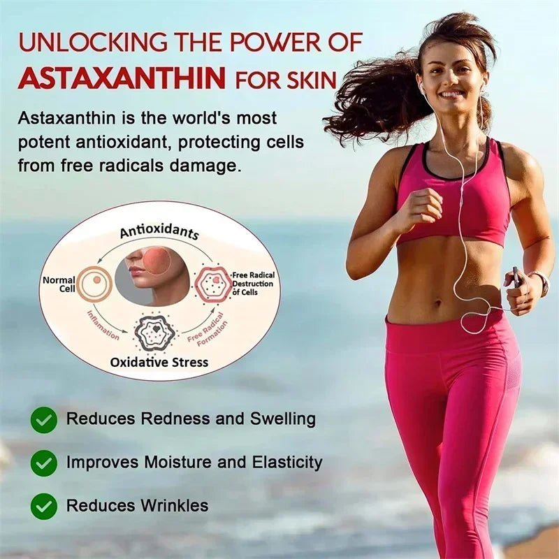 Cápsulas blandas de astaxantina con antioxidantes avanzados y protección celular