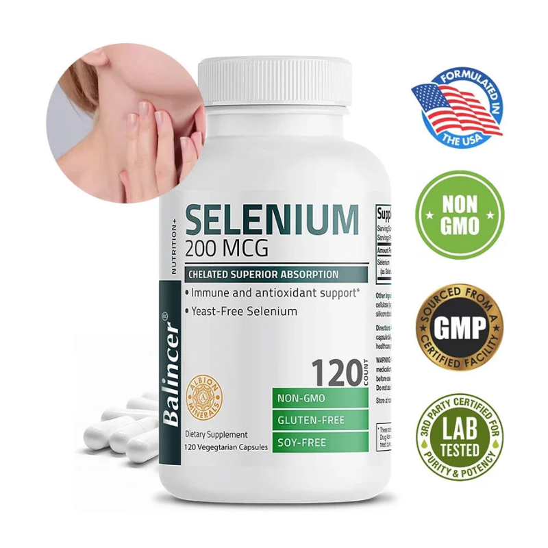 For Heart, Immune & Antioxidant Support Highly Absorbable Selenium for Heart, Immune & Antioxidant Support