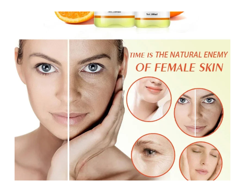 Organic Castor Oil with Vitamin C Natural Care for Skin & Body Wellness