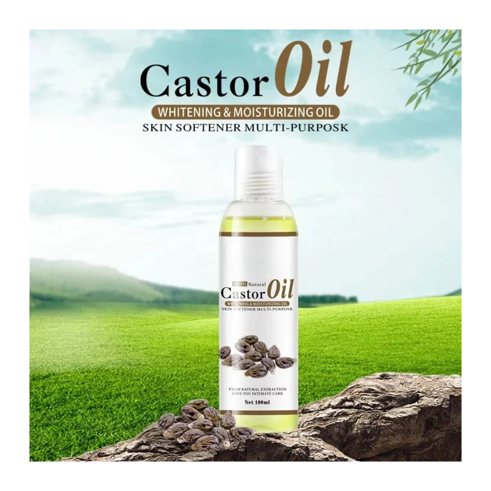 Organic Castor Oil with Vitamin C Natural Care for Skin & Body Wellness