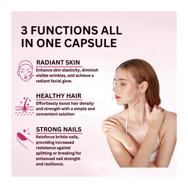 Collagen Supplement with Vitamin C & Biotin  Supports Hair, Skin & Nails