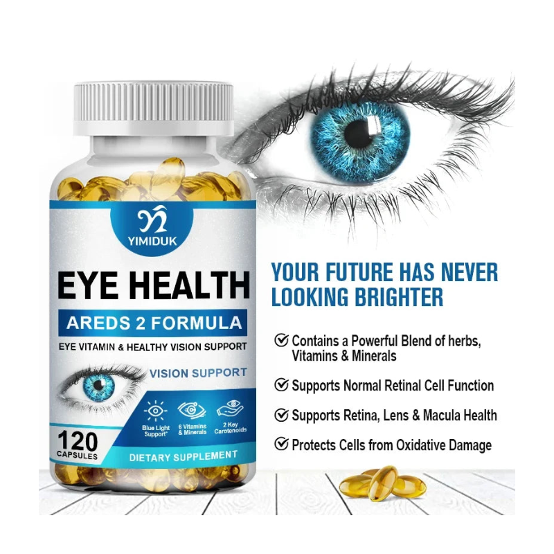 Suplemento vitamínico y de apoyo visual para los ojos: protección contra la luz azul, claridad visual y bienestar ocular. Fórmula diaria para la salud ocular.