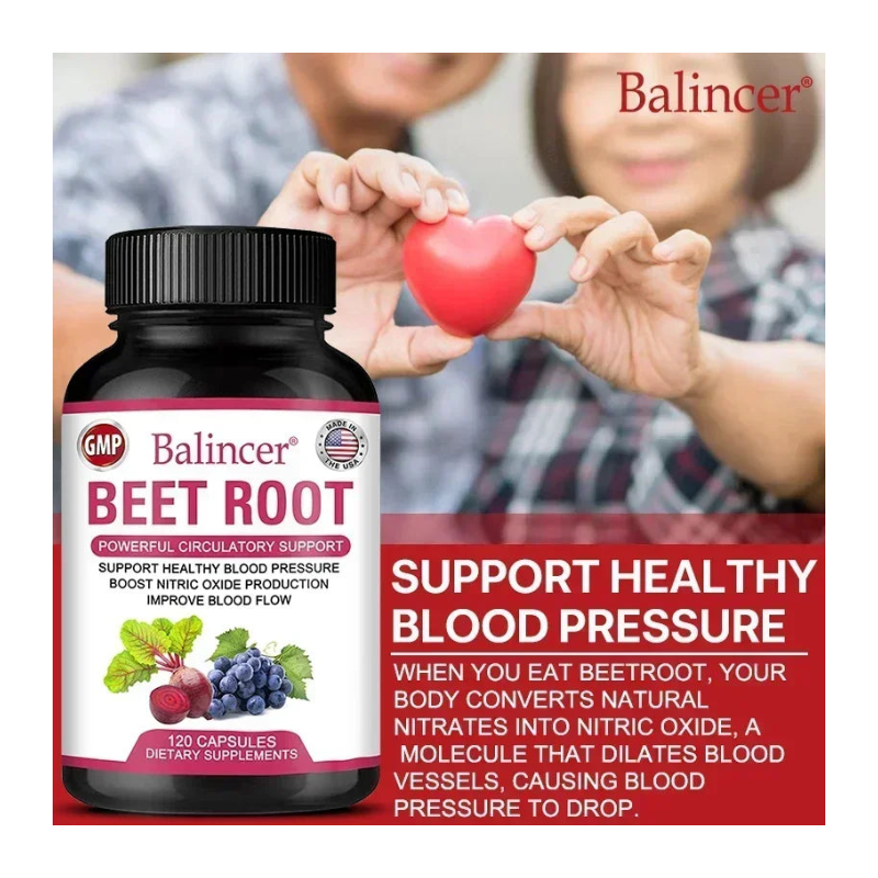 Beet Root Supplement for Circulation Support, Energy & Endurance