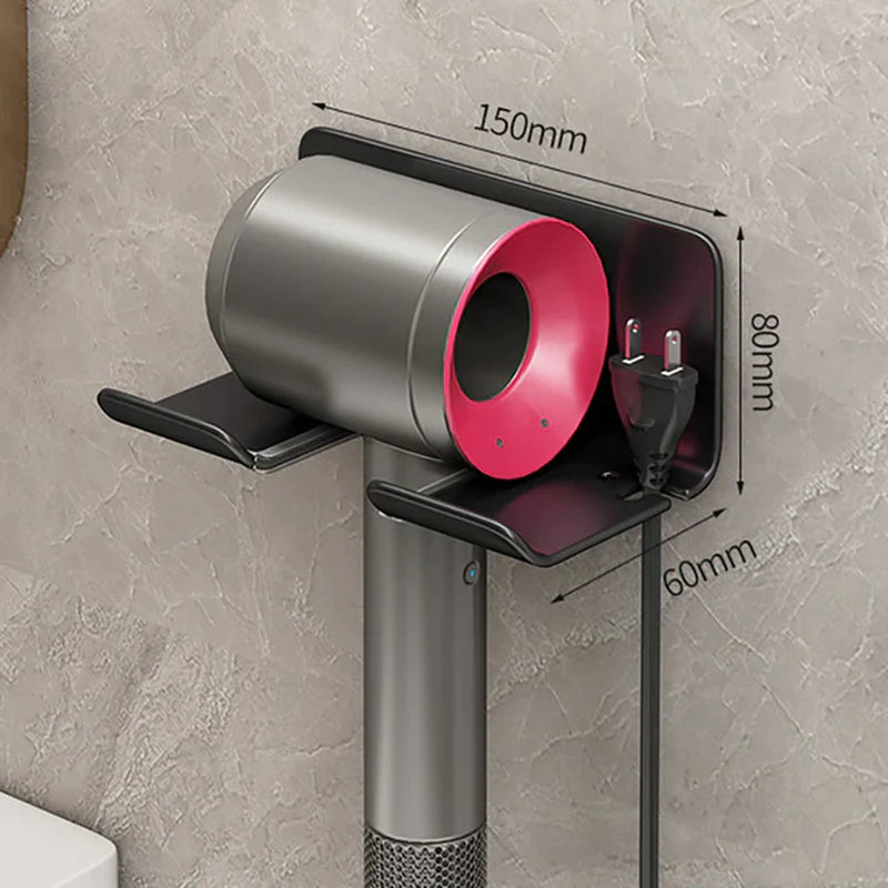 Revolutionize Your Bathroom Organization with the Stylish Wall-Mounted IONIC Hair Dryer and Straightener Organizer